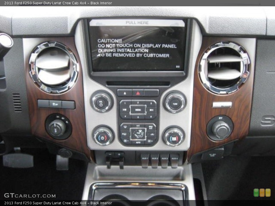 Black Interior Controls for the 2013 Ford F250 Super Duty Lariat Crew Cab 4x4 #74346388