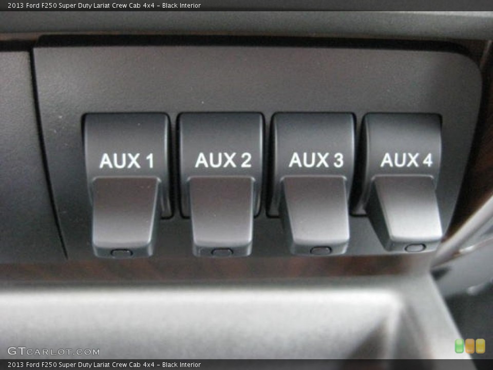 Black Interior Controls for the 2013 Ford F250 Super Duty Lariat Crew Cab 4x4 #74346467