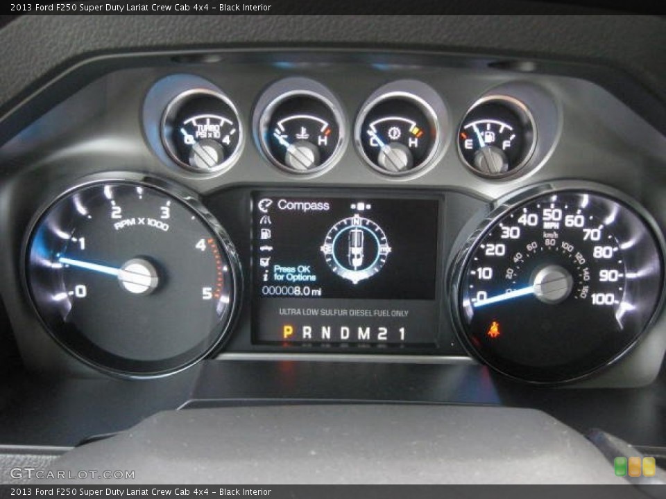 Black Interior Gauges for the 2013 Ford F250 Super Duty Lariat Crew Cab 4x4 #74346517