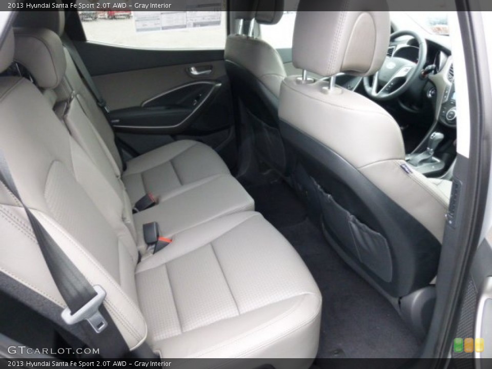 Gray Interior Rear Seat for the 2013 Hyundai Santa Fe Sport 2.0T AWD #74346578