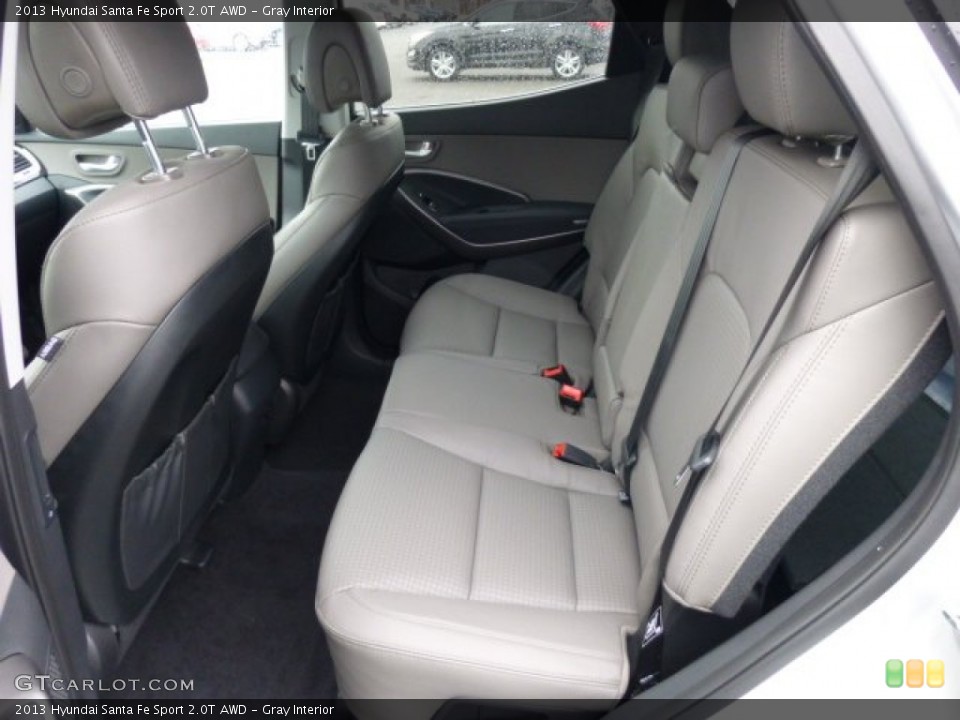 Gray Interior Rear Seat for the 2013 Hyundai Santa Fe Sport 2.0T AWD #74346617