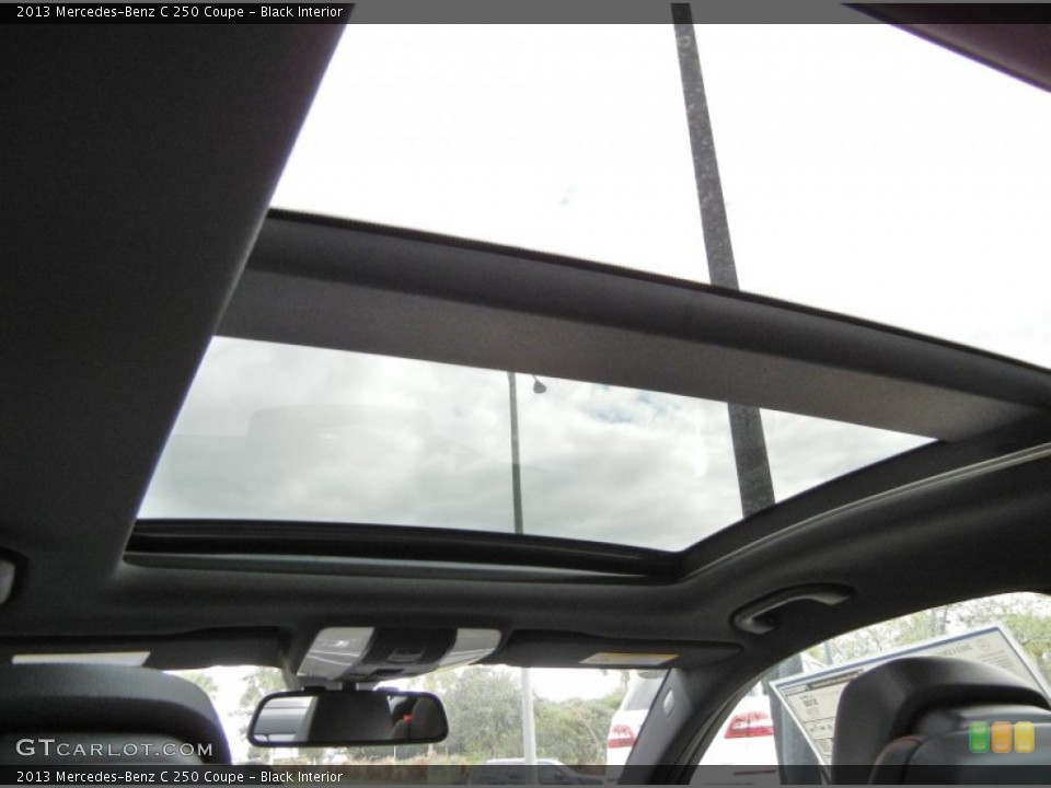 Black Interior Sunroof for the 2013 Mercedes-Benz C 250 Coupe #74346626