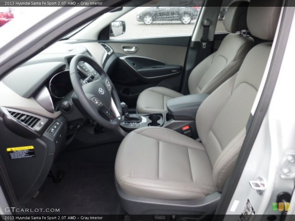 Gray Interior Front Seat for the 2013 Hyundai Santa Fe Sport 2.0T AWD #74346650