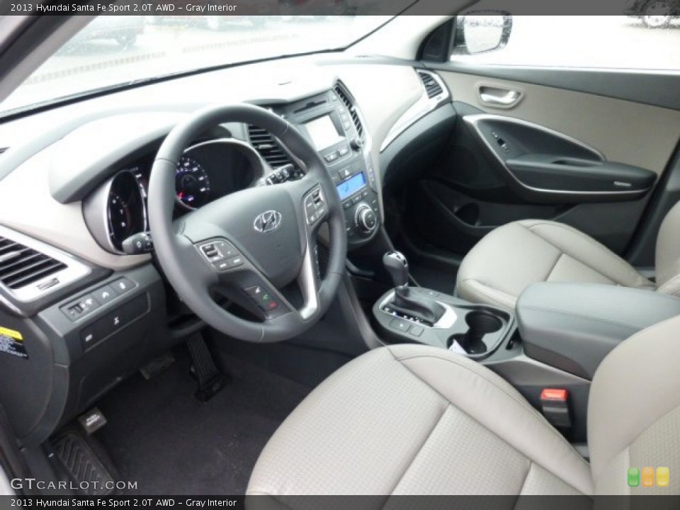 Gray Interior Prime Interior for the 2013 Hyundai Santa Fe Sport 2.0T AWD #74346665