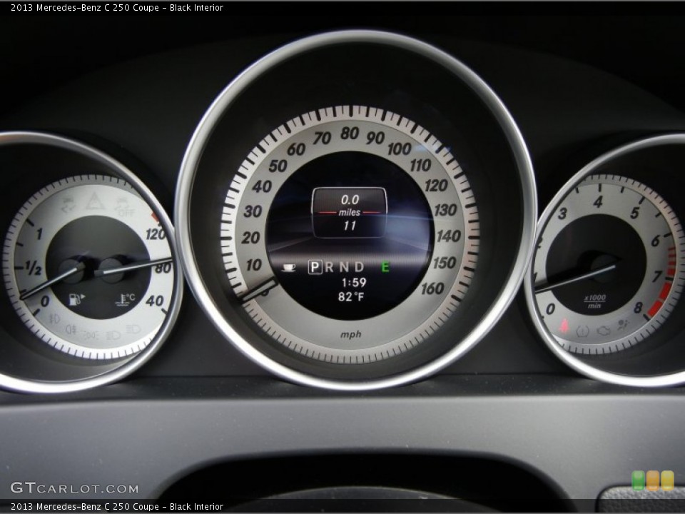 Black Interior Gauges for the 2013 Mercedes-Benz C 250 Coupe #74346670