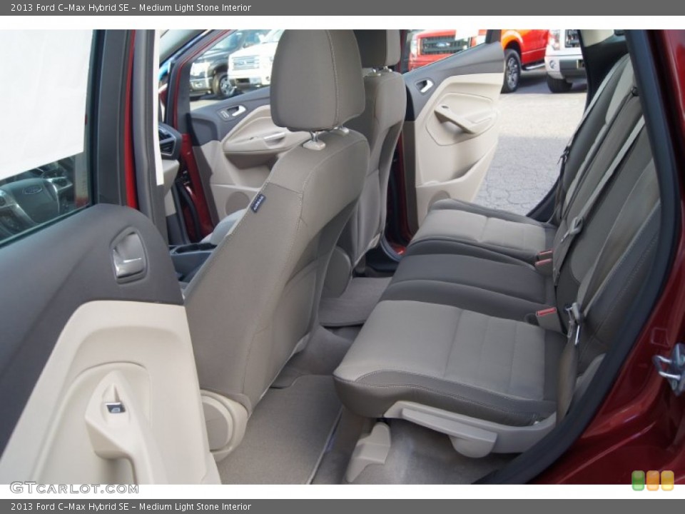 Medium Light Stone Interior Rear Seat for the 2013 Ford C-Max Hybrid SE #74347332