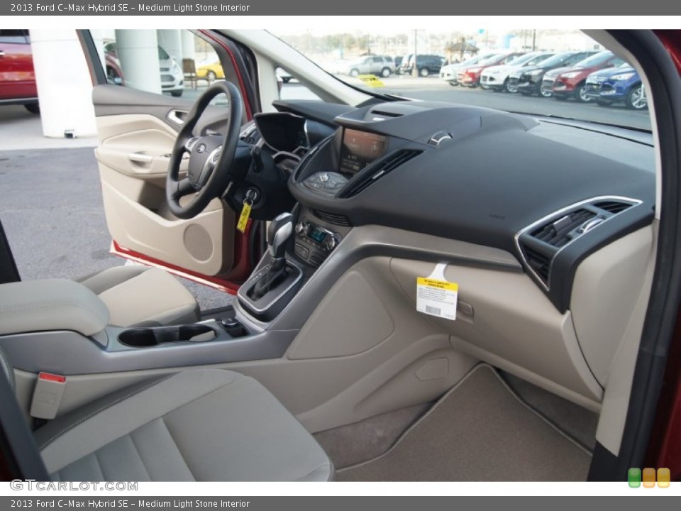 Medium Light Stone Interior Dashboard for the 2013 Ford C-Max Hybrid SE #74347394
