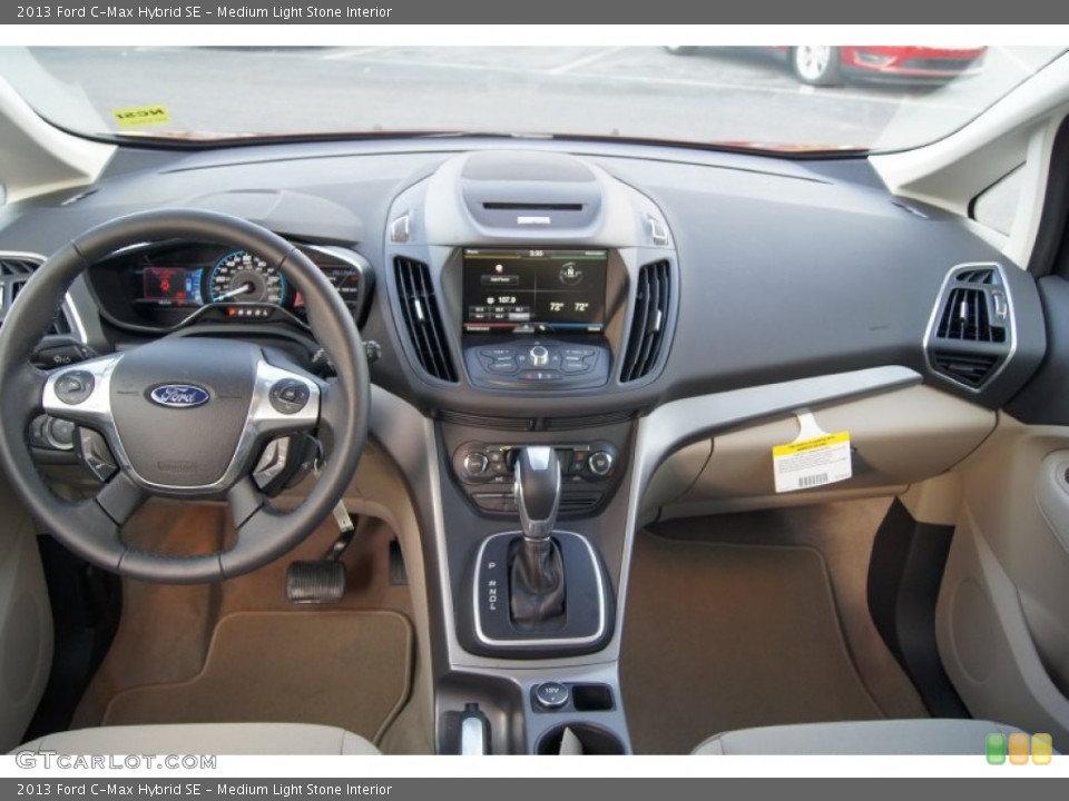 Medium Light Stone Interior Dashboard for the 2013 Ford C-Max Hybrid SE #74347558