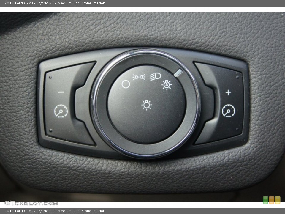 Medium Light Stone Interior Controls for the 2013 Ford C-Max Hybrid SE #74347606