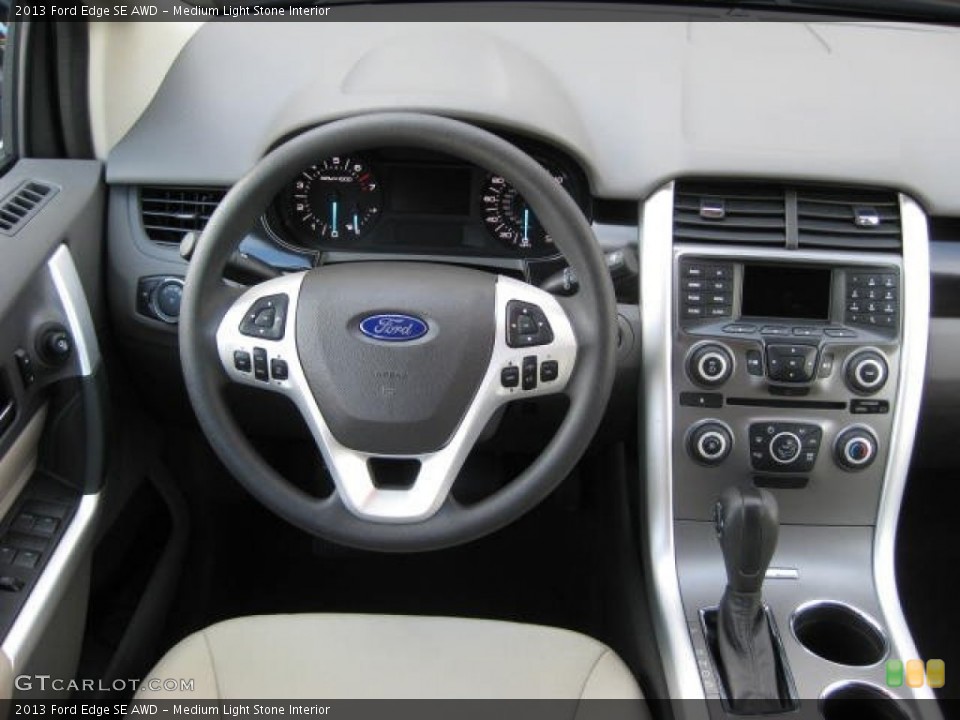 Medium Light Stone Interior Dashboard for the 2013 Ford Edge SE AWD #74347860