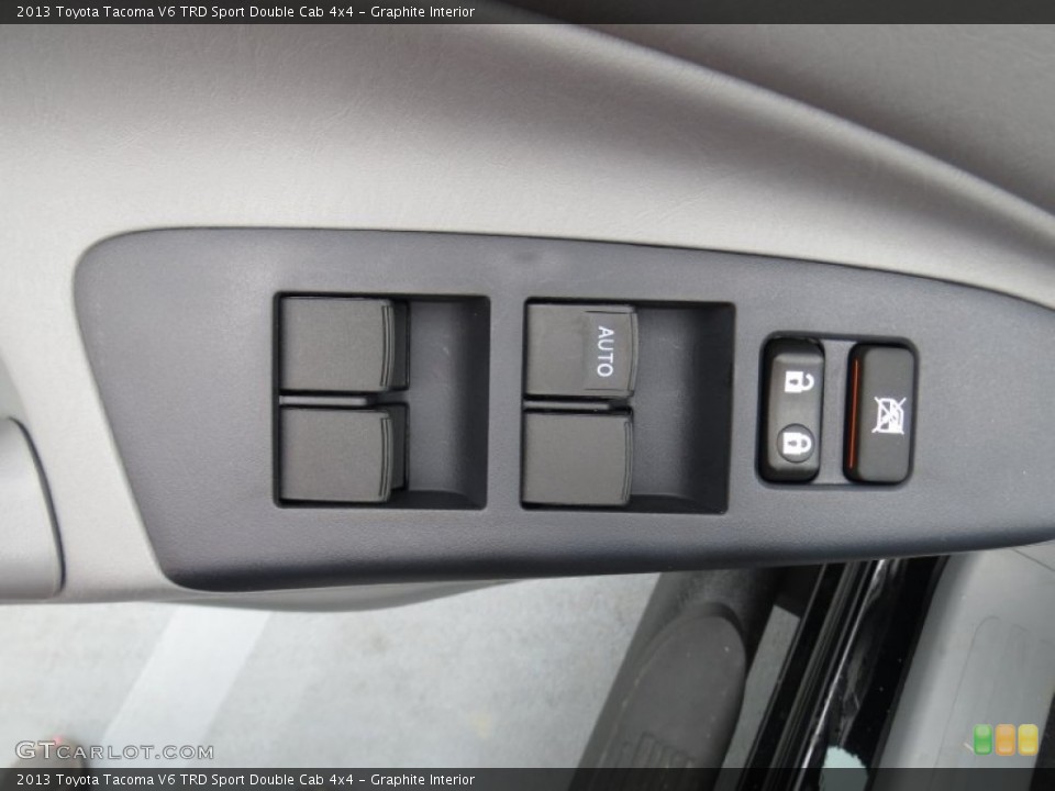 Graphite Interior Controls for the 2013 Toyota Tacoma V6 TRD Sport Double Cab 4x4 #74348006