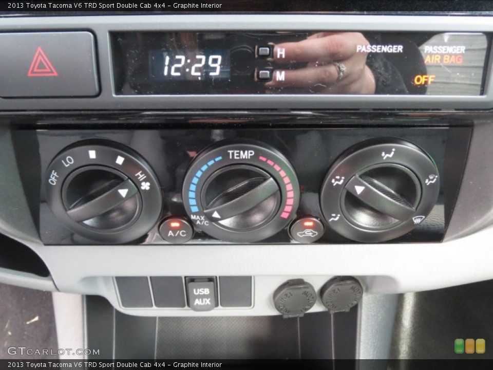 Graphite Interior Controls for the 2013 Toyota Tacoma V6 TRD Sport Double Cab 4x4 #74348130