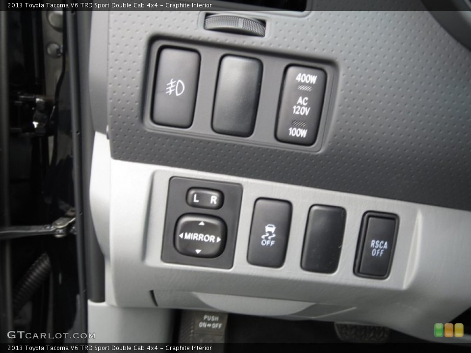 Graphite Interior Controls for the 2013 Toyota Tacoma V6 TRD Sport Double Cab 4x4 #74348198