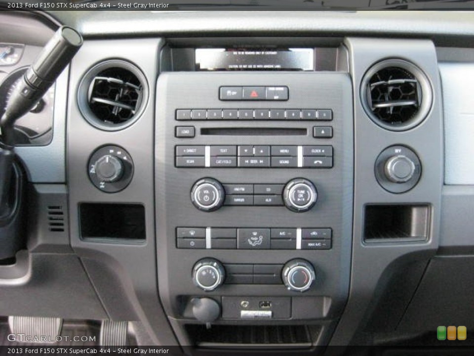 Steel Gray Interior Controls for the 2013 Ford F150 STX SuperCab 4x4 #74348384