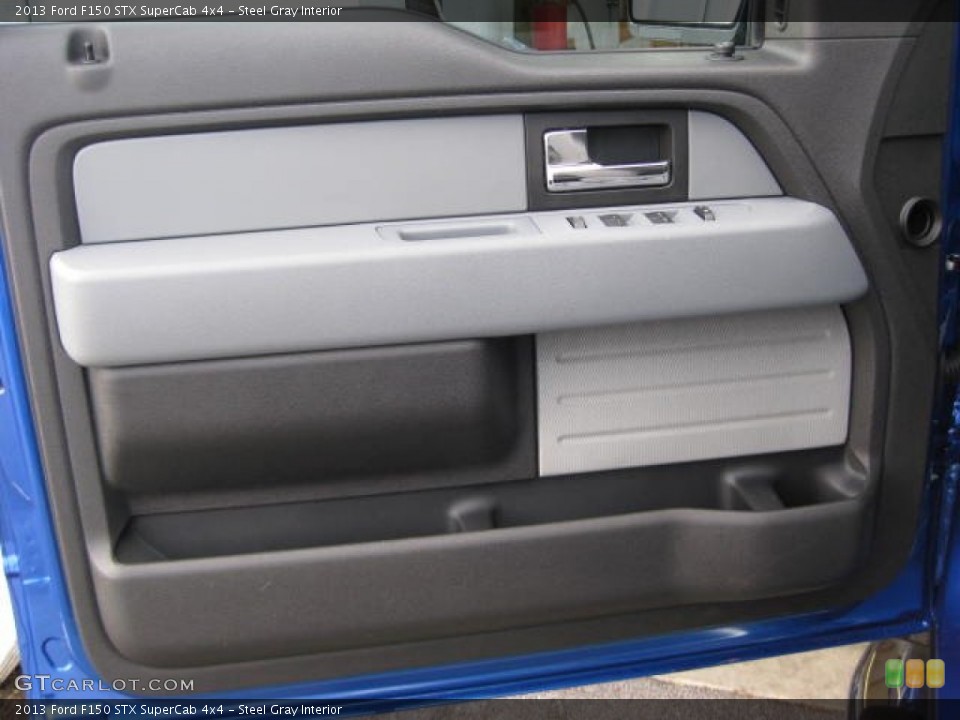 Steel Gray Interior Door Panel for the 2013 Ford F150 STX SuperCab 4x4 #74348762