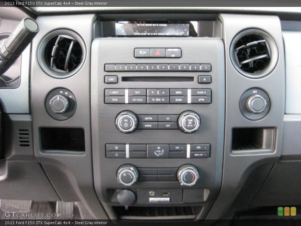 Steel Gray Interior Controls for the 2013 Ford F150 STX SuperCab 4x4 #74348850
