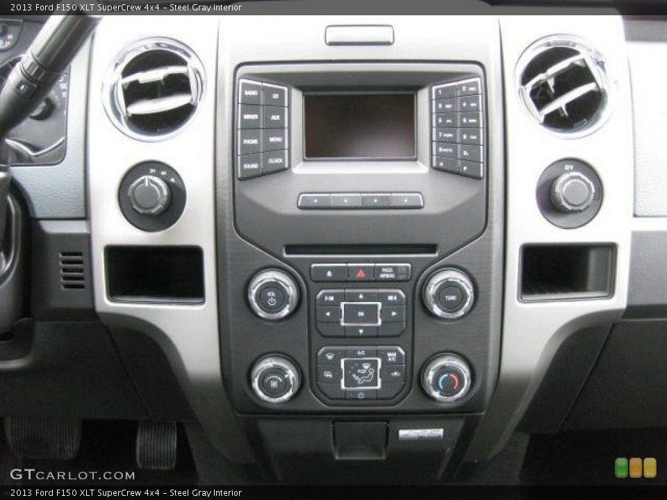 Steel Gray Interior Controls for the 2013 Ford F150 XLT SuperCrew 4x4 #74349371