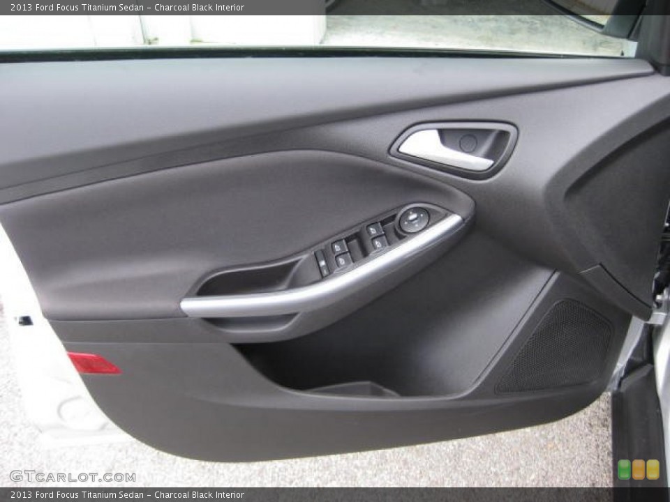 Charcoal Black Interior Door Panel for the 2013 Ford Focus Titanium Sedan #74349758