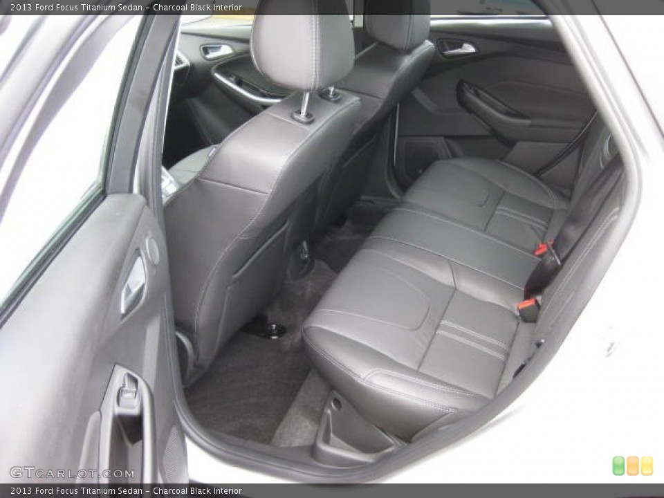 Charcoal Black Interior Rear Seat for the 2013 Ford Focus Titanium Sedan #74349780