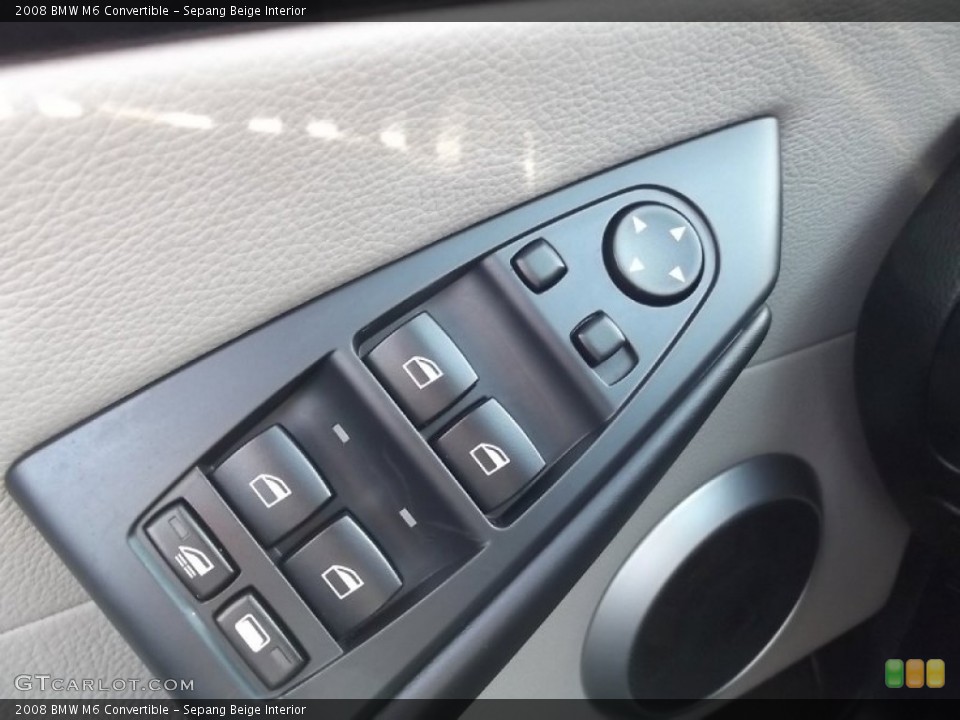 Sepang Beige Interior Controls for the 2008 BMW M6 Convertible #74349977
