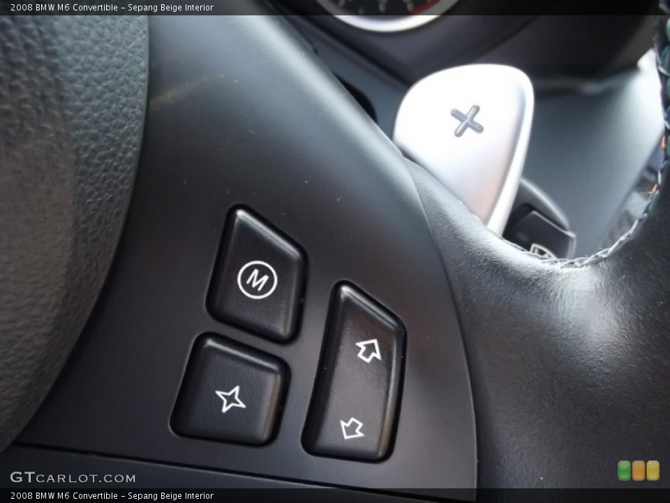 Sepang Beige Interior Controls for the 2008 BMW M6 Convertible #74349996