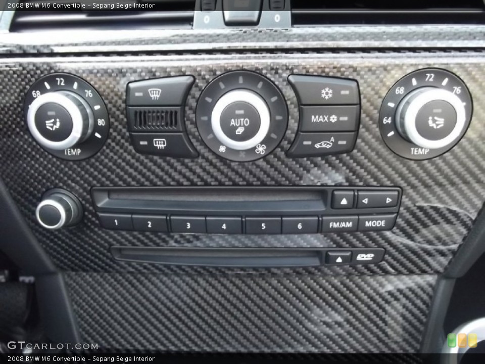 Sepang Beige Interior Controls for the 2008 BMW M6 Convertible #74350211