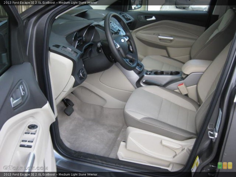 Medium Light Stone Interior Front Seat for the 2013 Ford Escape SE 2.0L EcoBoost #74350220