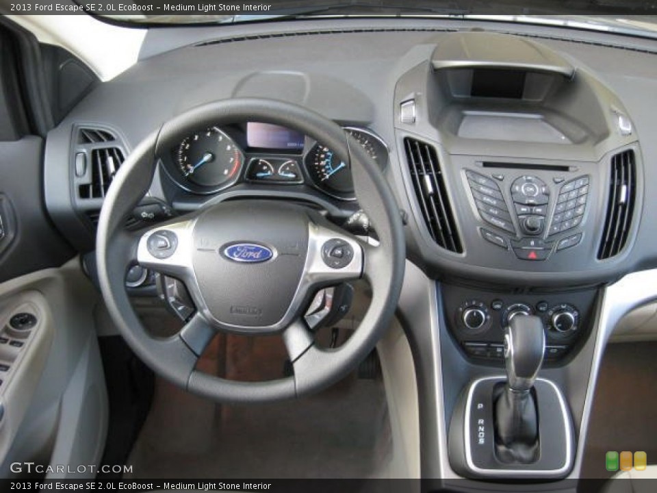 Medium Light Stone Interior Dashboard for the 2013 Ford Escape SE 2.0L EcoBoost #74350366