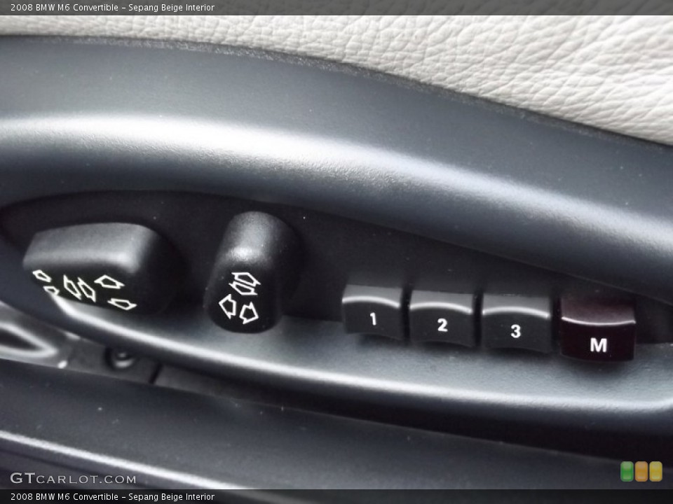 Sepang Beige Interior Controls for the 2008 BMW M6 Convertible #74350475