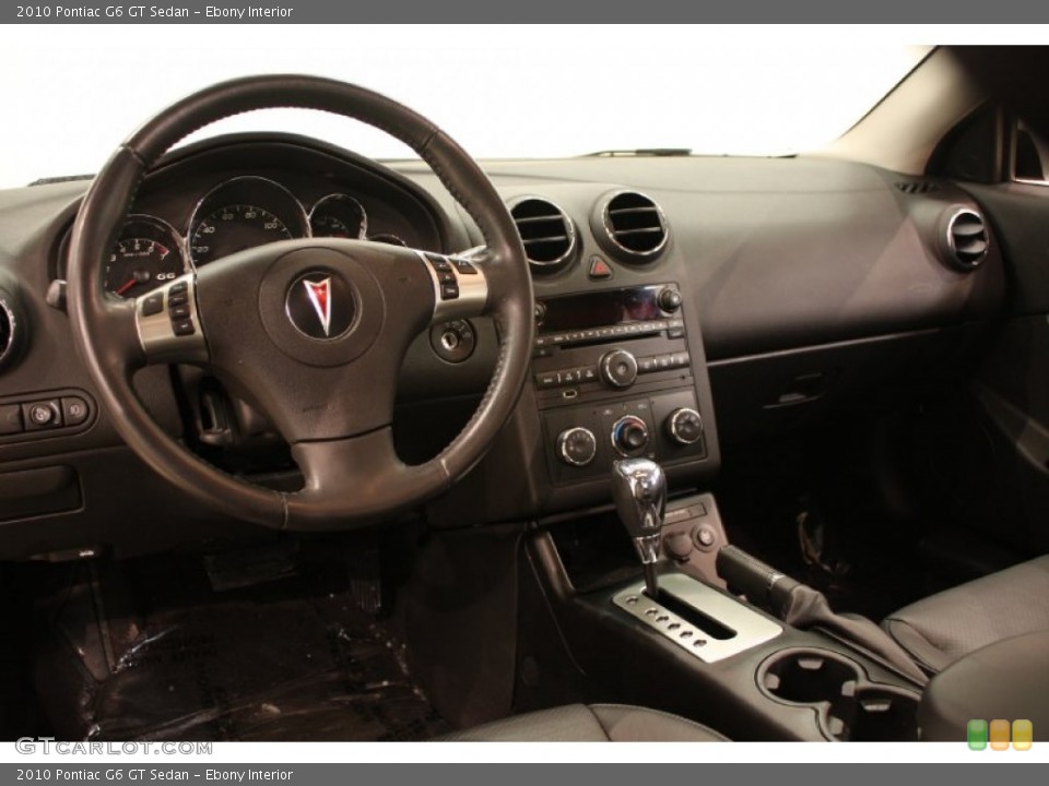 Ebony Interior Dashboard for the 2010 Pontiac G6 GT Sedan #74350679