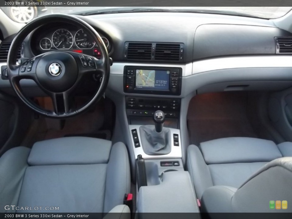 Grey Interior Dashboard for the 2003 BMW 3 Series 330xi Sedan #74350768