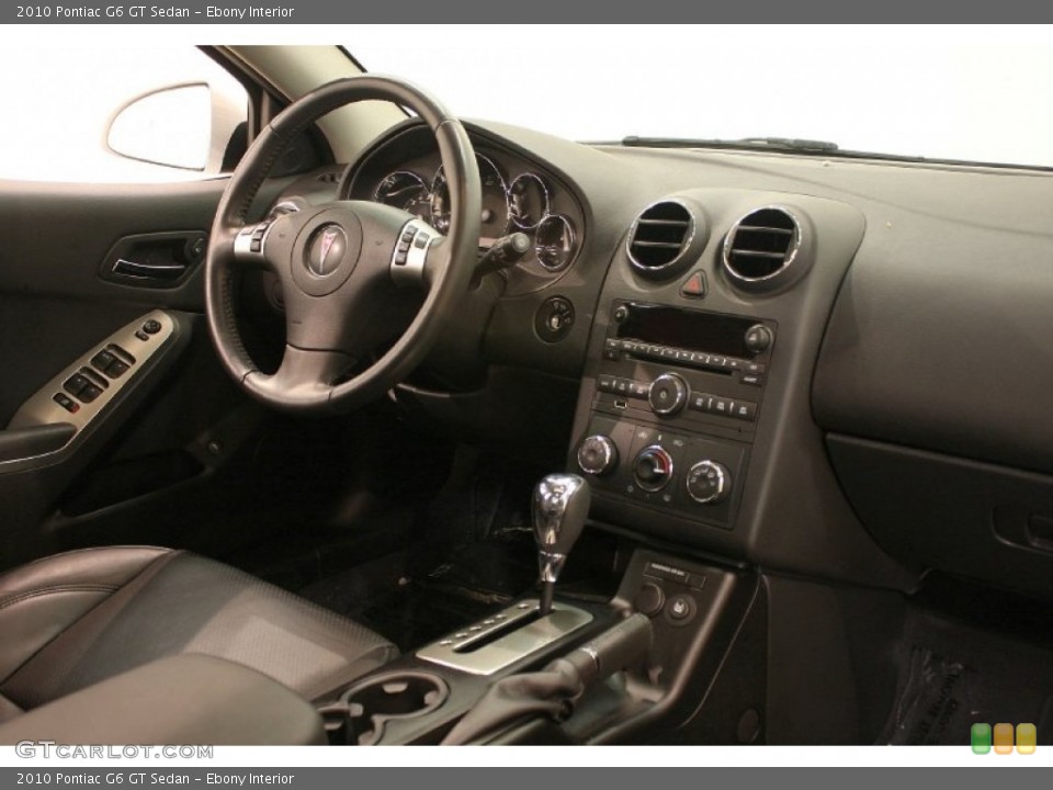 Ebony Interior Dashboard for the 2010 Pontiac G6 GT Sedan #74350787