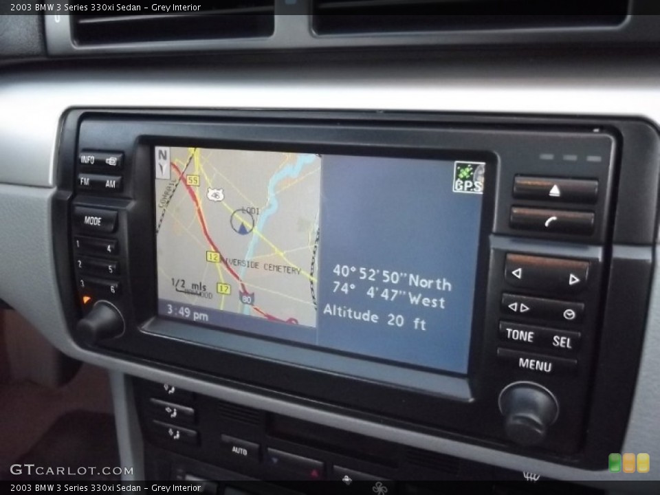 Grey Interior Navigation for the 2003 BMW 3 Series 330xi Sedan #74350919