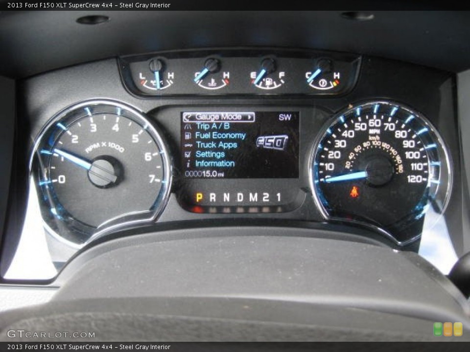 Steel Gray Interior Gauges for the 2013 Ford F150 XLT SuperCrew 4x4 #74351066