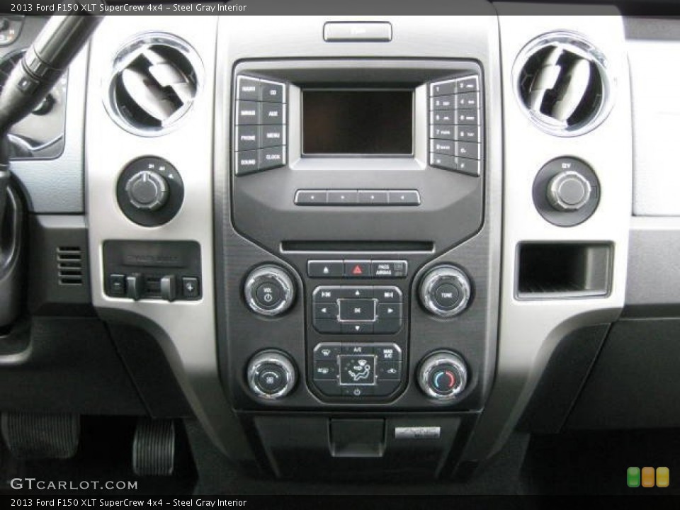 Steel Gray Interior Controls for the 2013 Ford F150 XLT SuperCrew 4x4 #74351571