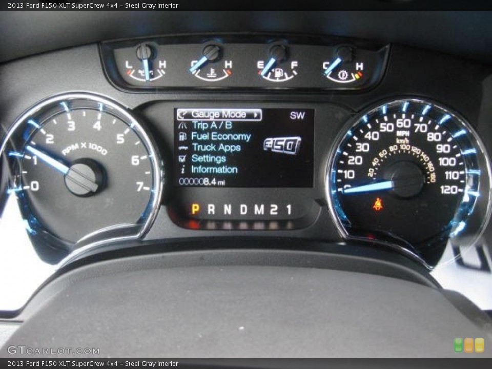 Steel Gray Interior Gauges for the 2013 Ford F150 XLT SuperCrew 4x4 #74351640