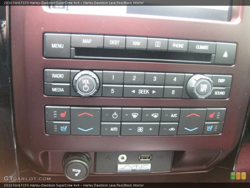 Harley Davidson Lava Red/Black Interior Controls for the 2010 Ford F150 Harley-Davidson SuperCrew 4x4 #74351648