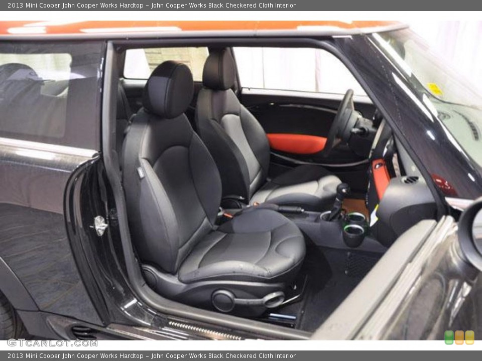 John Cooper Works Black Checkered Cloth Interior Photo for the 2013 Mini Cooper John Cooper Works Hardtop #74351901