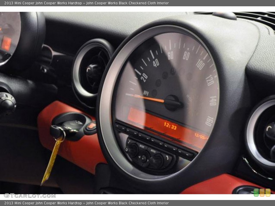 John Cooper Works Black Checkered Cloth Interior Gauges for the 2013 Mini Cooper John Cooper Works Hardtop #74351948