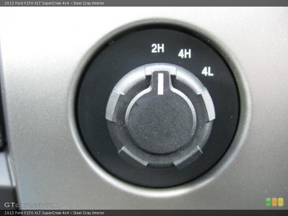 Steel Gray Interior Controls for the 2013 Ford F150 XLT SuperCrew 4x4 #74352139