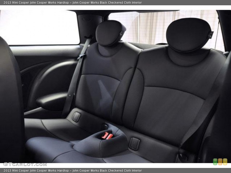John Cooper Works Black Checkered Cloth Interior Rear Seat for the 2013 Mini Cooper John Cooper Works Hardtop #74352191