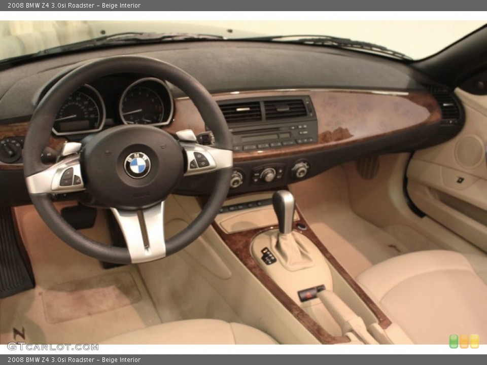 Beige Interior Dashboard for the 2008 BMW Z4 3.0si Roadster #74353706