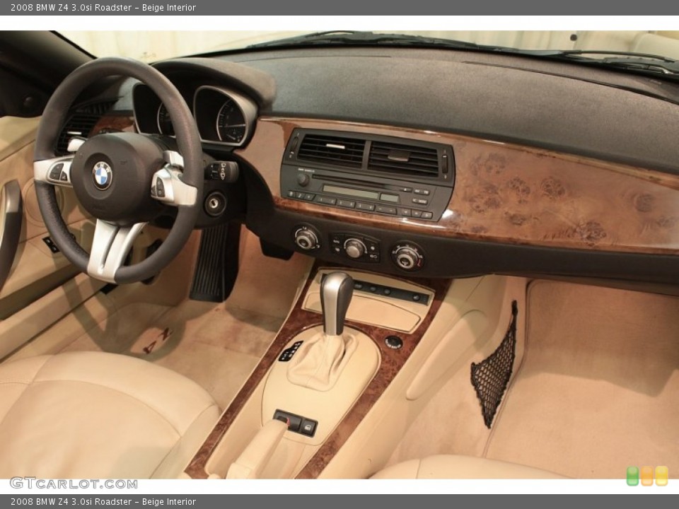 Beige Interior Dashboard for the 2008 BMW Z4 3.0si Roadster #74353845
