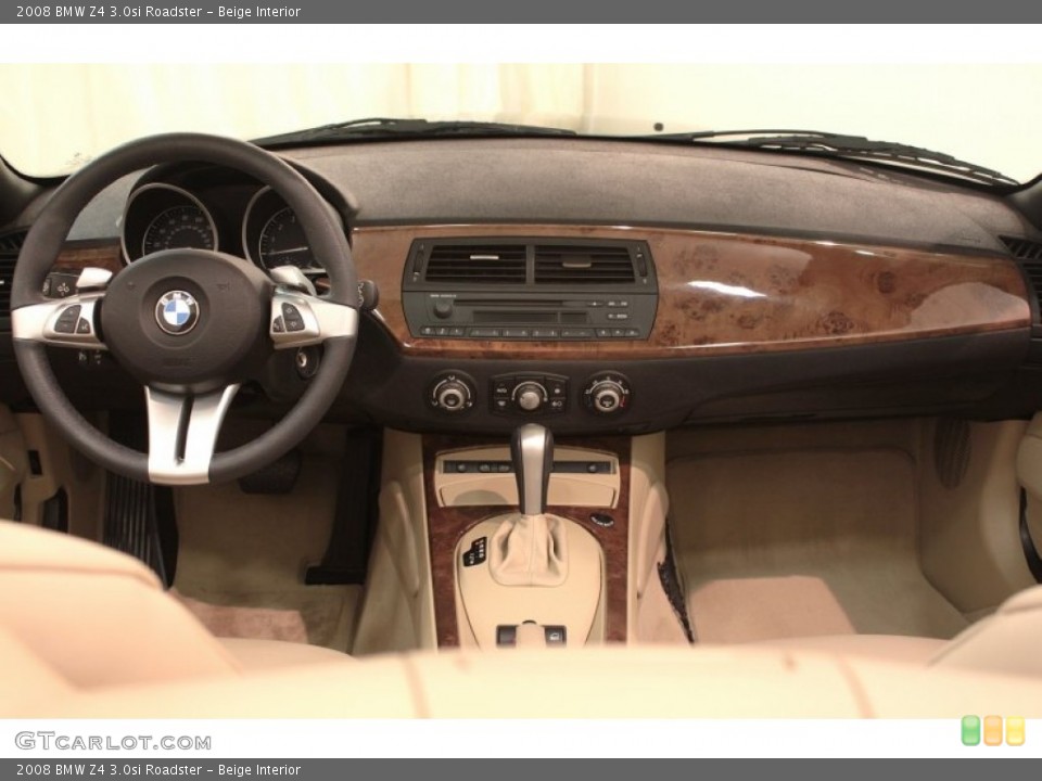 Beige Interior Dashboard for the 2008 BMW Z4 3.0si Roadster #74353898