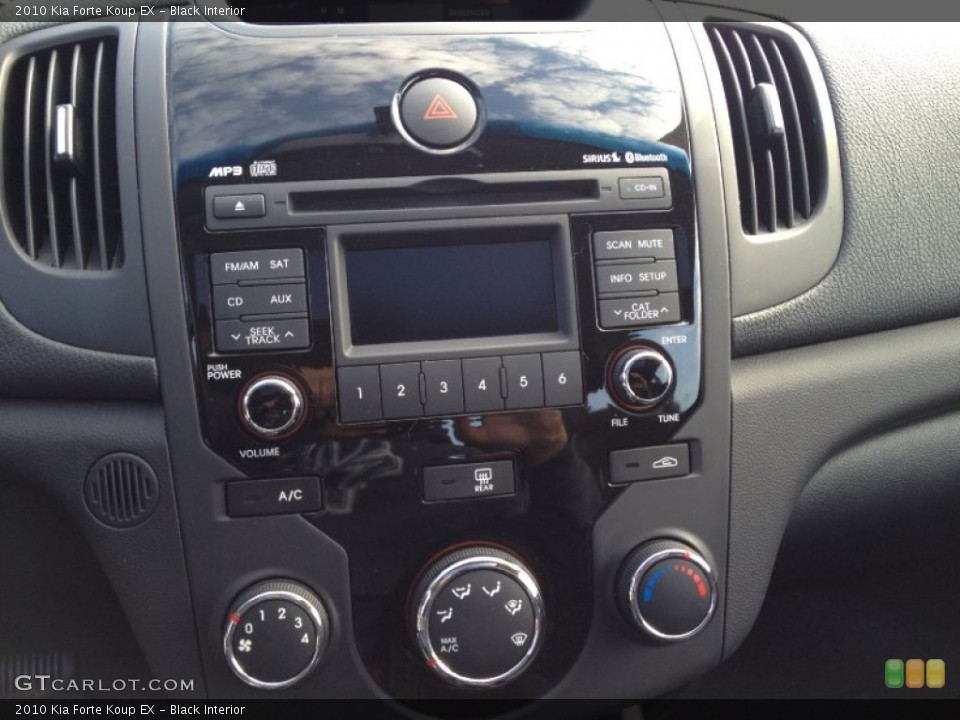 Black Interior Controls for the 2010 Kia Forte Koup EX #74353901