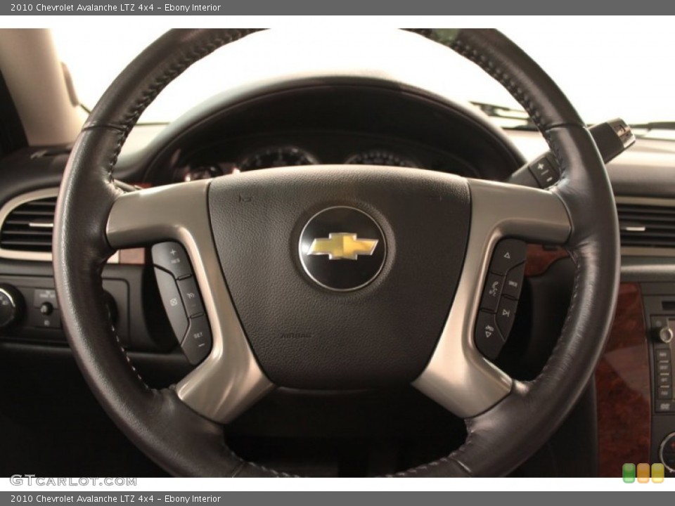 Ebony Interior Steering Wheel for the 2010 Chevrolet Avalanche LTZ 4x4 #74354129