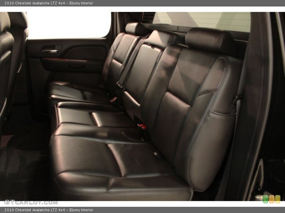 Ebony Interior Rear Seat for the 2010 Chevrolet Avalanche LTZ 4x4 #74354383