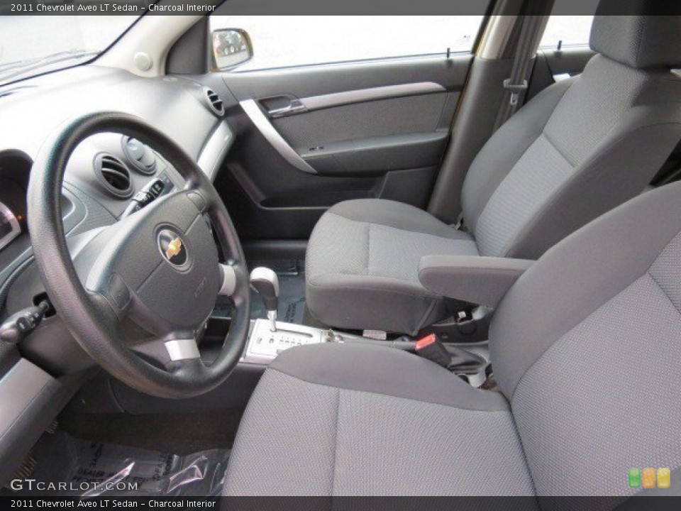 Charcoal Interior Photo for the 2011 Chevrolet Aveo LT Sedan #74355737