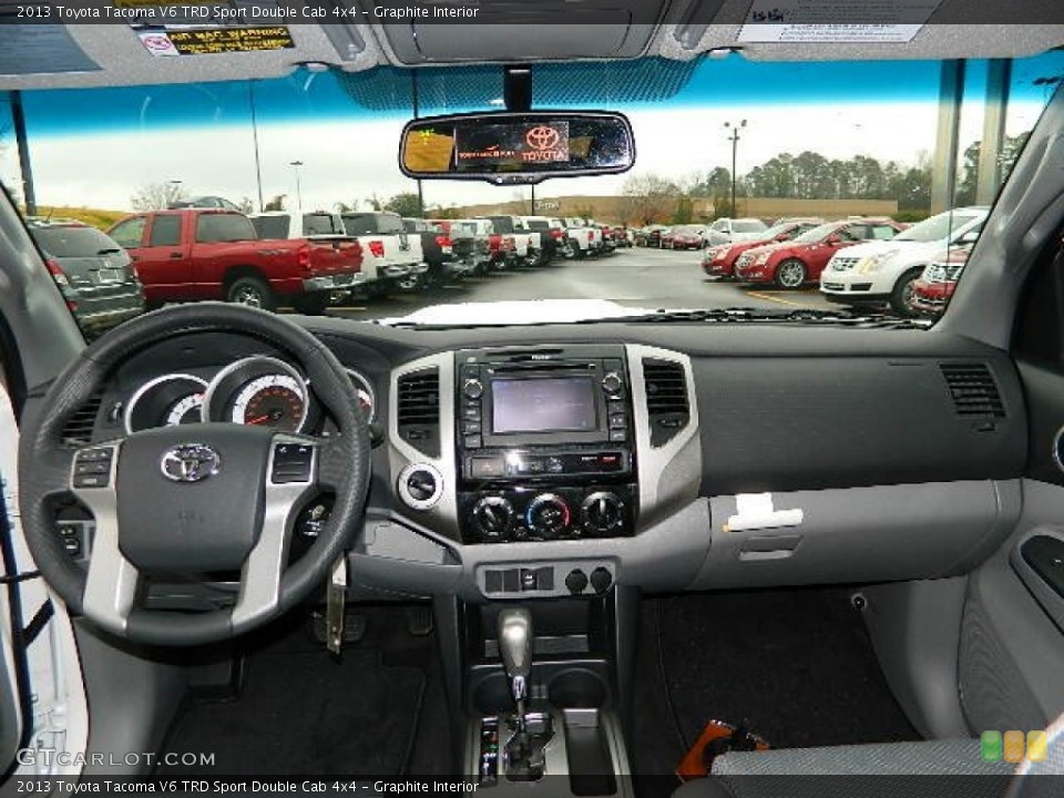 Graphite Interior Dashboard for the 2013 Toyota Tacoma V6 TRD Sport Double Cab 4x4 #74356334