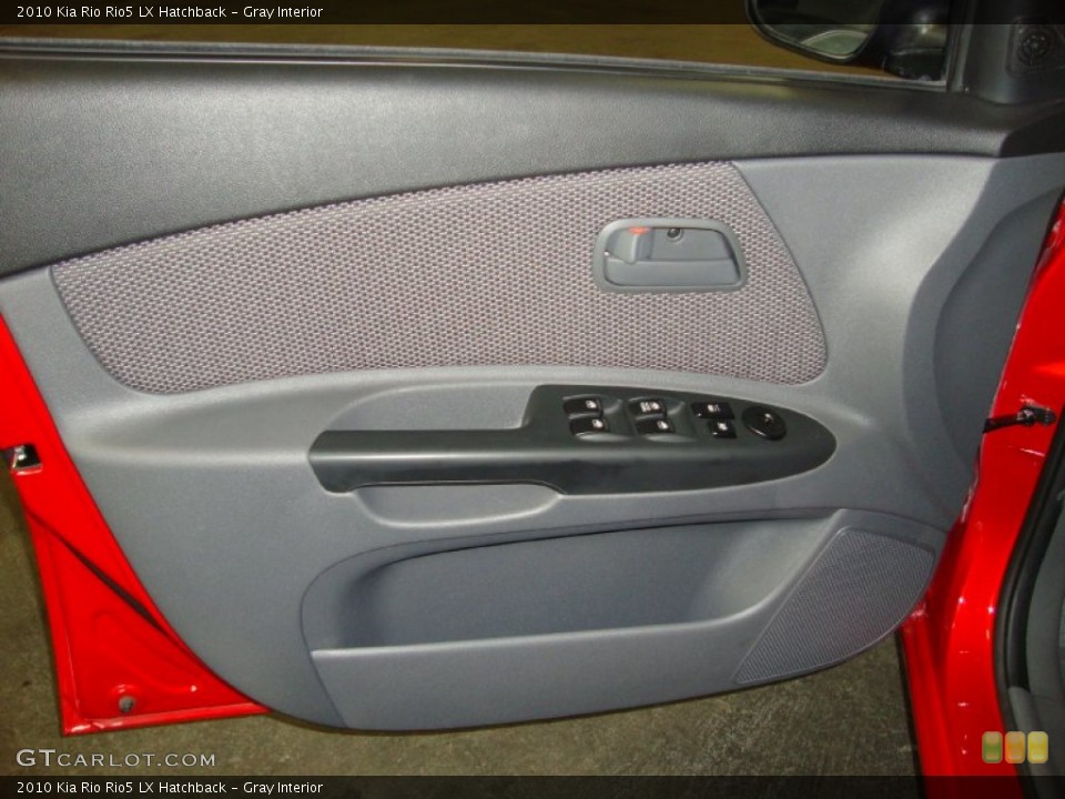 Gray Interior Door Panel for the 2010 Kia Rio Rio5 LX Hatchback #74356718